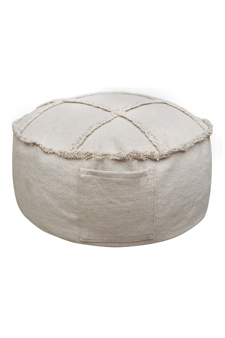 Tic-Tac-Toe Pouf, Alternate, color, NATURAL ORANGE DARK GREEN