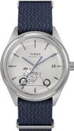 Timex® Peanuts Marlin Jet Easy Rider Fabric Strap Watch