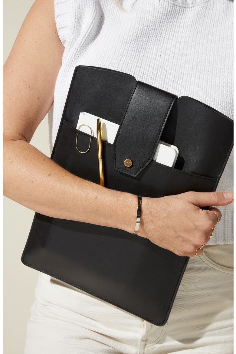 Laptop Clutch, Alternate, color, BLACK