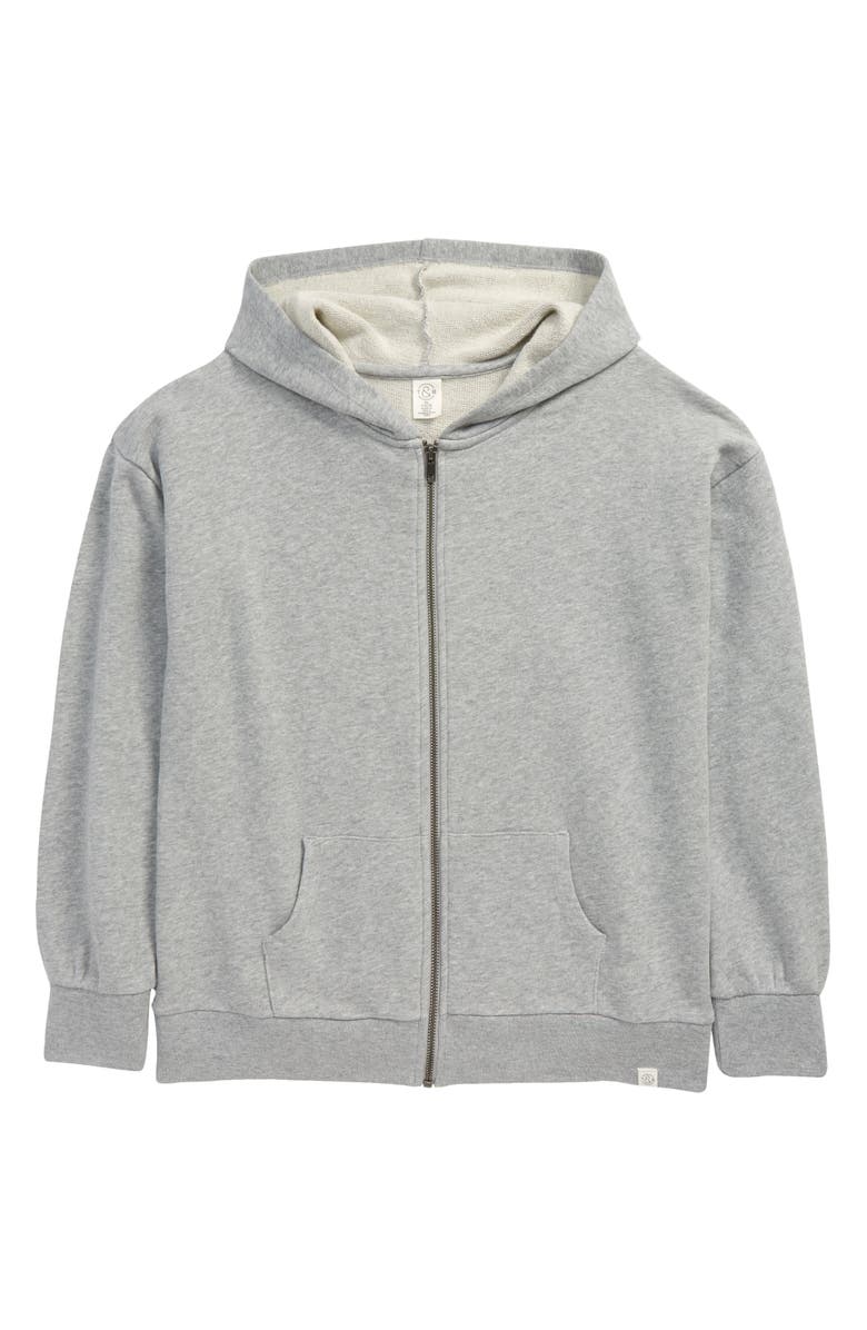 Treasure & Bond Kids' Oversize Terry Zip Hoodie, Main, color, 
