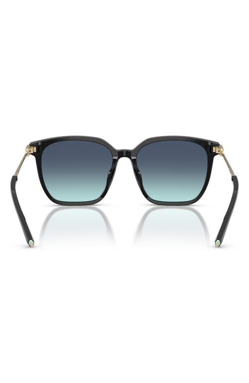 Tiffany & Co . 56mm Gradient Square Sunglasses In Black