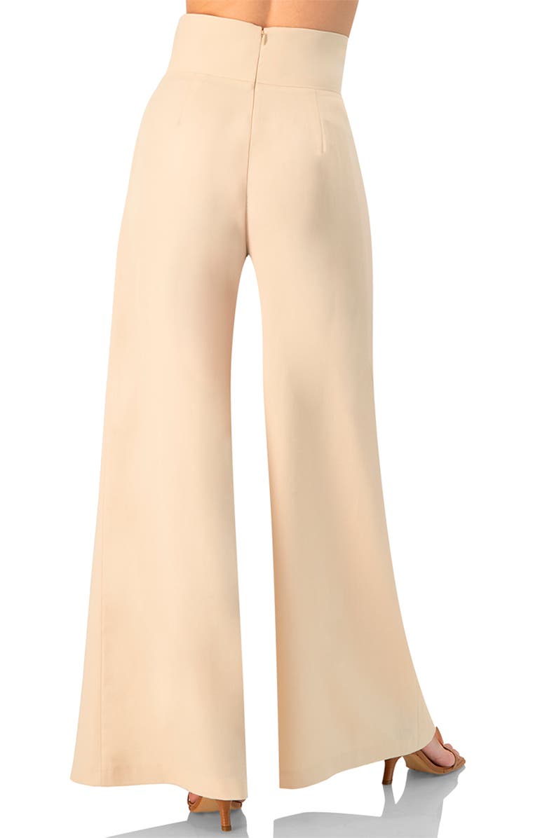 IVONNE Wide-Leg Super Soft Pants with Broad Waistband, Alternate, color, Sand