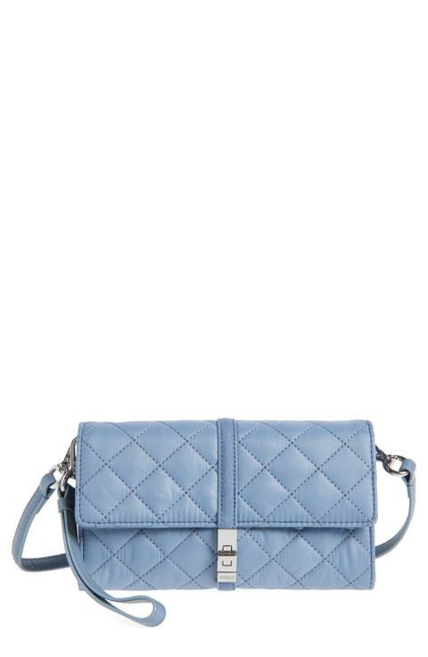 Astor Diamond Quilted Nylon Convertible Crossbody Bag