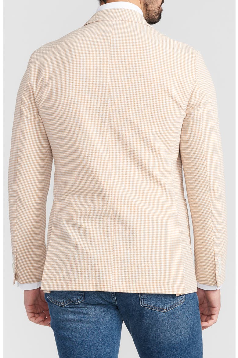 Check Seersucker Sport Coat, Alternate, color, TAN