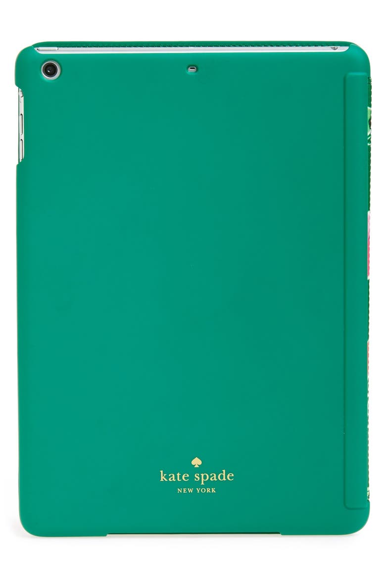 'spring blooms' iPad Air hardcase folio, Alternate, color, SPROUT GREEN