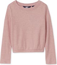 Lands' End Girls Long Sleeve Sparkly Knit Top