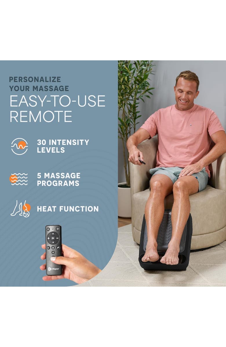 Lifepro VibraCare Foot Massager for Neuropathy Relaxing Calf and Foot with Heat Option, Alternate, color, Pro With Heat