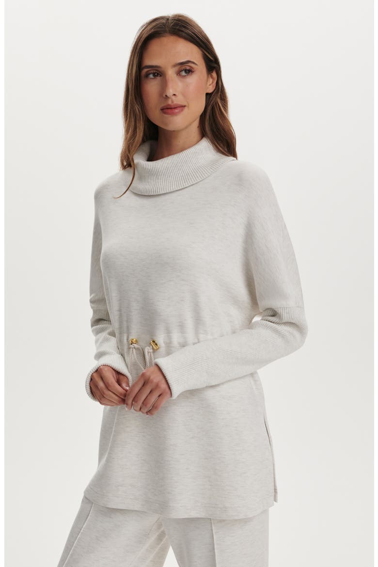 Ethel DoubleSoft® CInch Waist Sweatshirt, Alternate, color, IVORY MARL