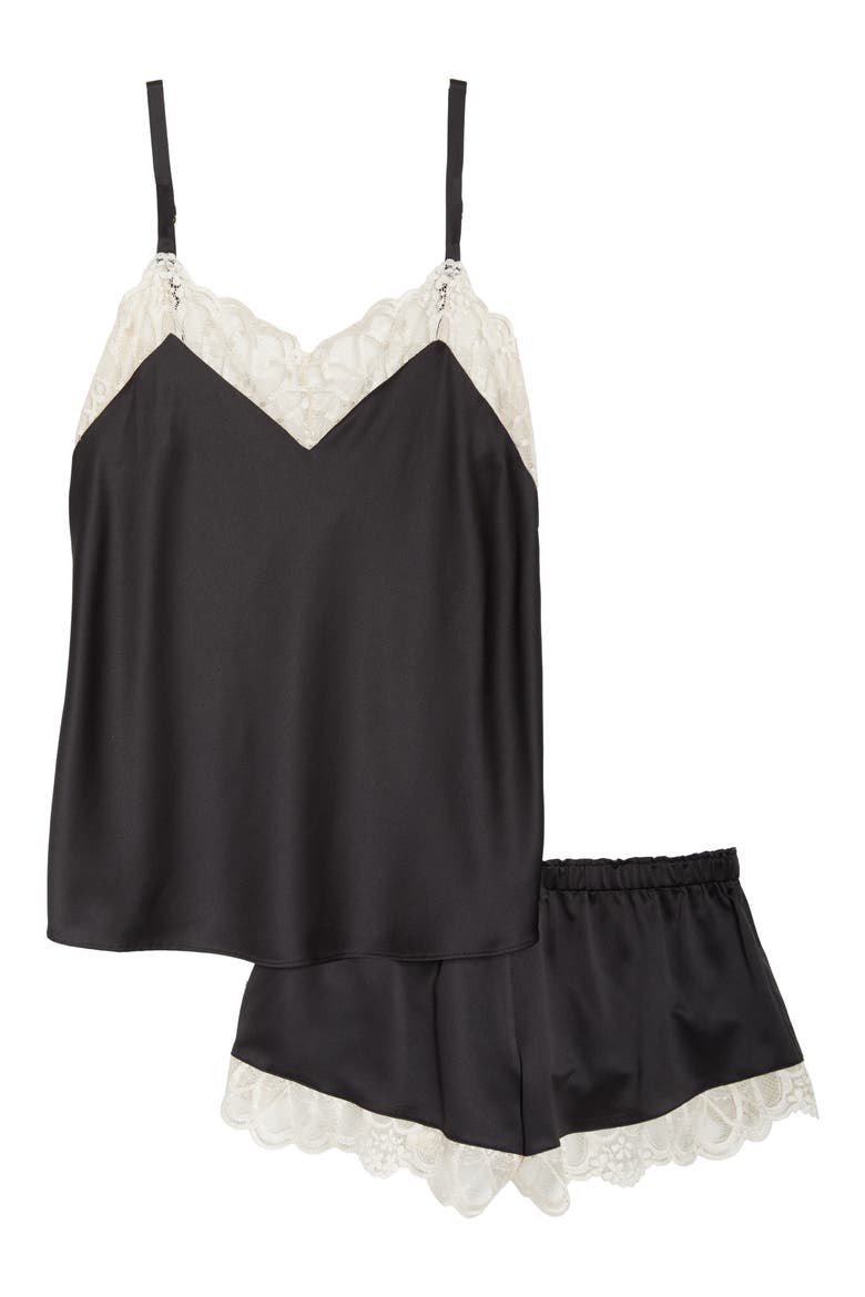 Gabby Short Pajamas, Alternate, color, BLACK