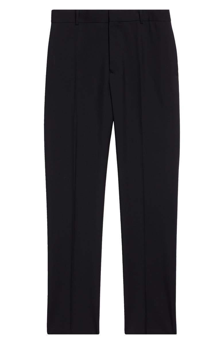 McQueen Wool Gabardine Cigarette Trousers, Alternate, color, Black