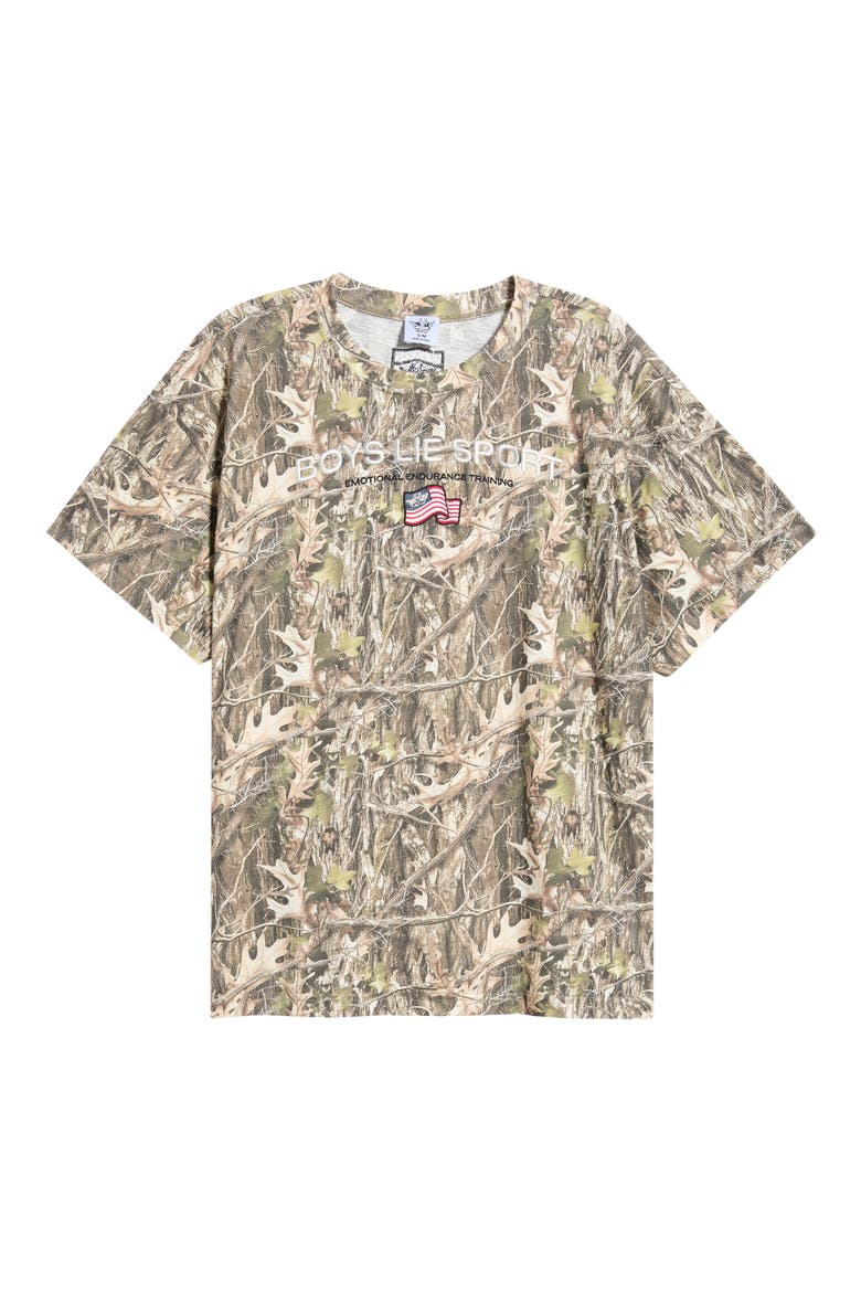 Sport Boyfriend Slub T-Shirt, Alternate, color, CAMO