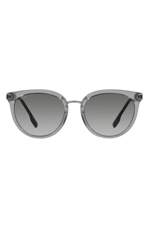 55mm Gradient Cat Eye Sunglasses