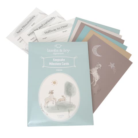 Signature 1st Year Baby Keepsake Milestone Photo Cards - 5 X 7 Inch