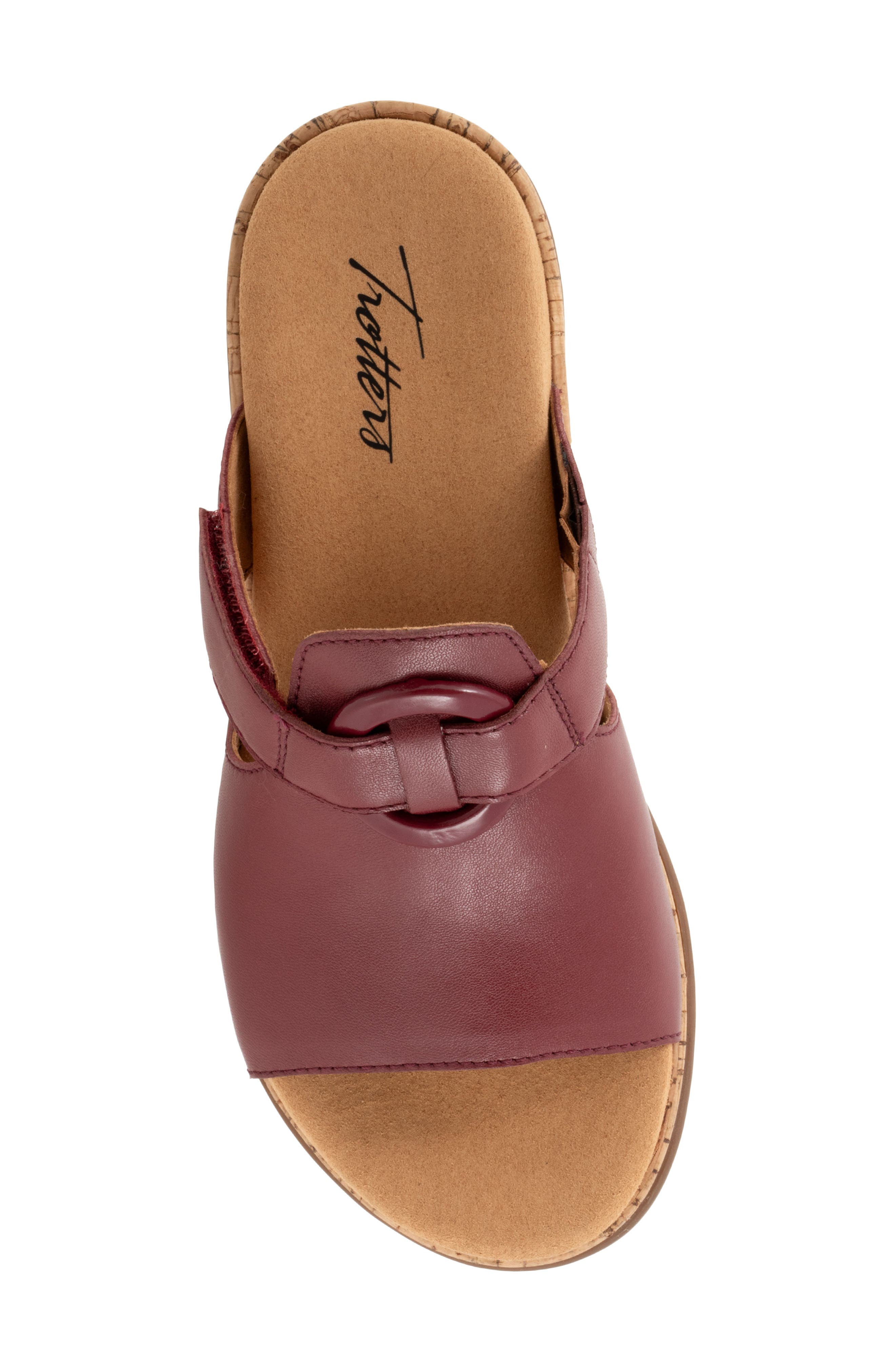 Ginnie Platform Wedge Slide Sandal, Alternate, color, CHERRY