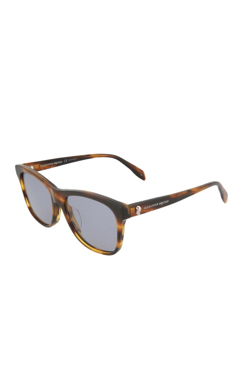 McQueen 54mm Square Sunglasses, Alternate, color, Yellow Yellow Blue