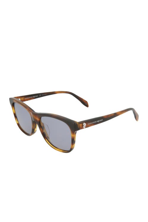 Alexander Mcqueen Mcqueen 54mm Square Sunglasses In Yellow Yellow Blue