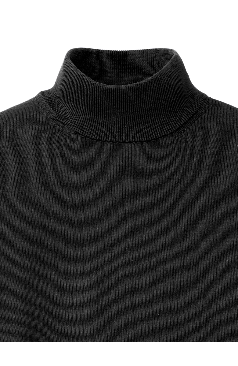 Paul Fredrick Supima Cotton Mock Neck Sweater, Alternate, color, Black