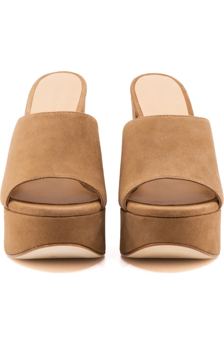 Andrea Gomez Fabiola Suede Platform, Alternate, color, Camel
