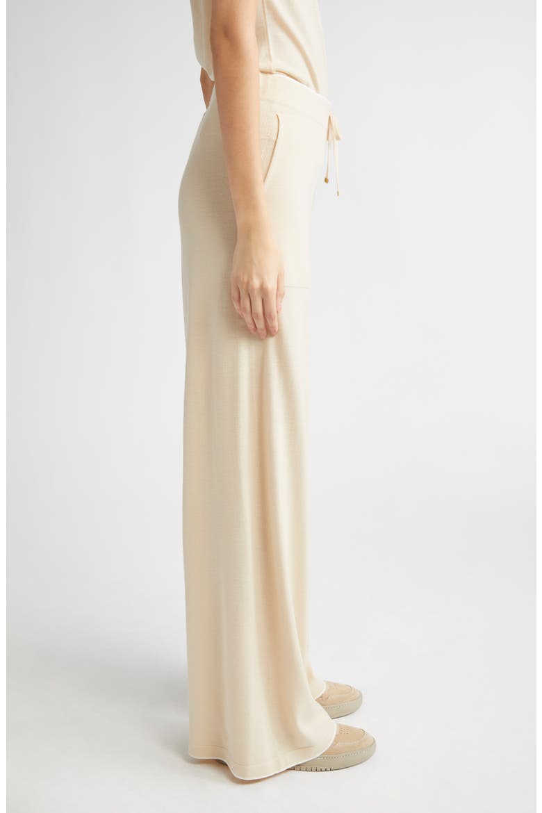 Merino Wool Wide Leg Pants, Alternate, color, 02A-01 BEIGE AND WHITE