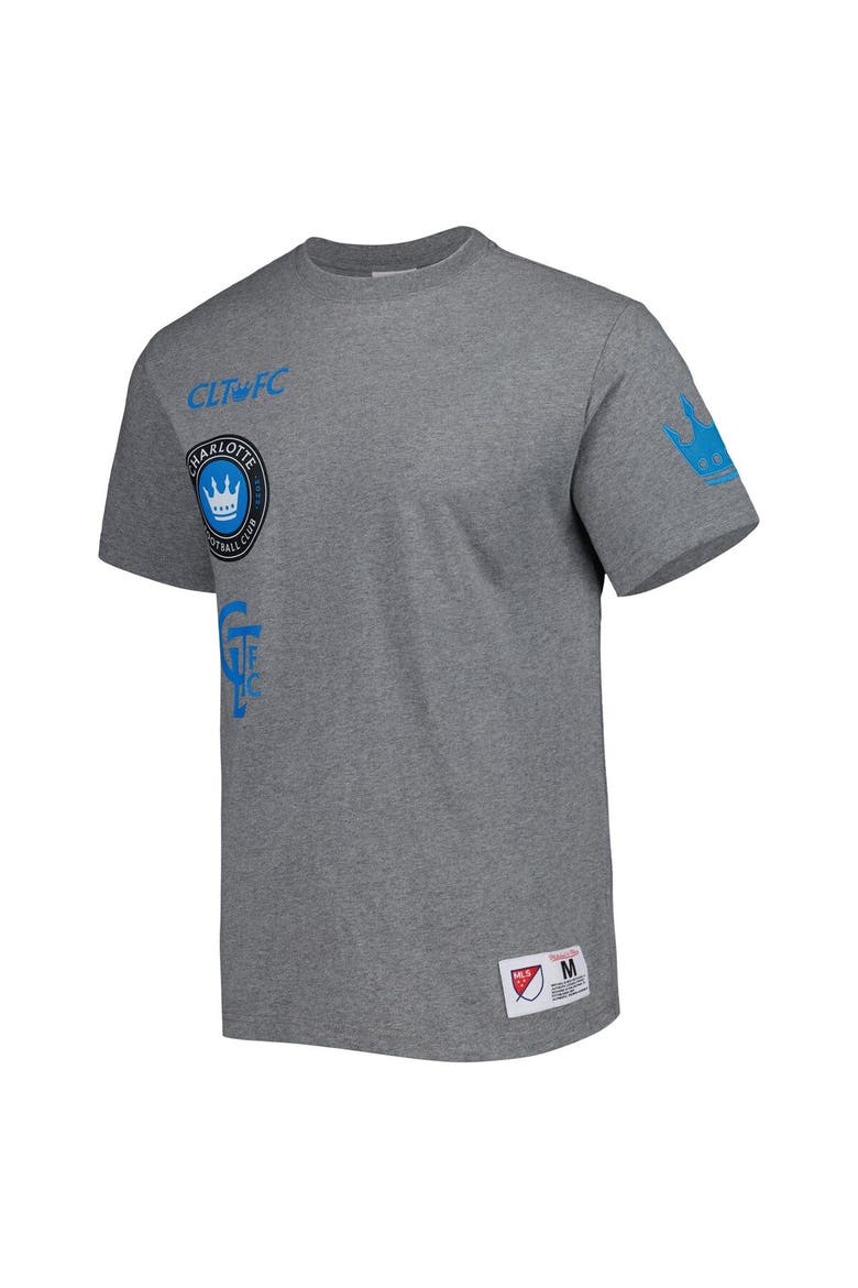 Men Mitchell & Ness Gray Charlotte FC City Tee, Alternate, color, Gray