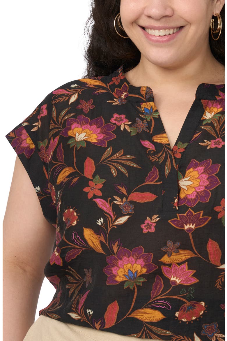 Print Top, Alternate, color, RICH BLACK