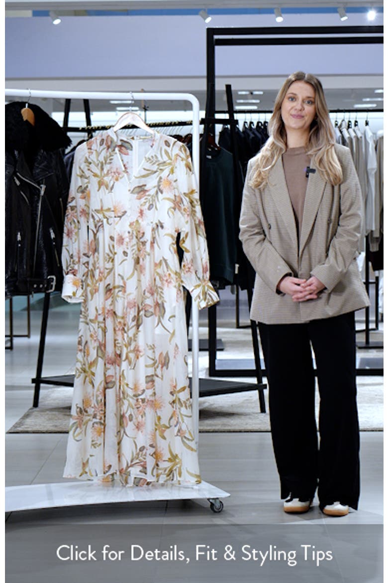 Floral Long Sleeve Maxi Dress video