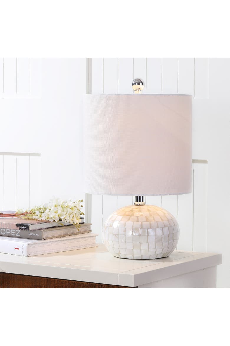 Wilson Seashell LED Table Lamp, Alternate, color, White