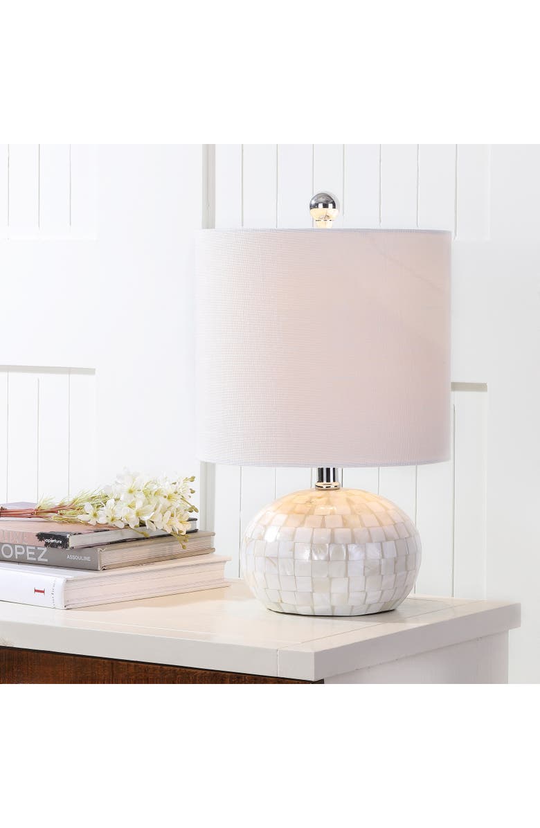 JONATHAN Y Wilson Seashell LED Table Lamp, Alternate, color, 