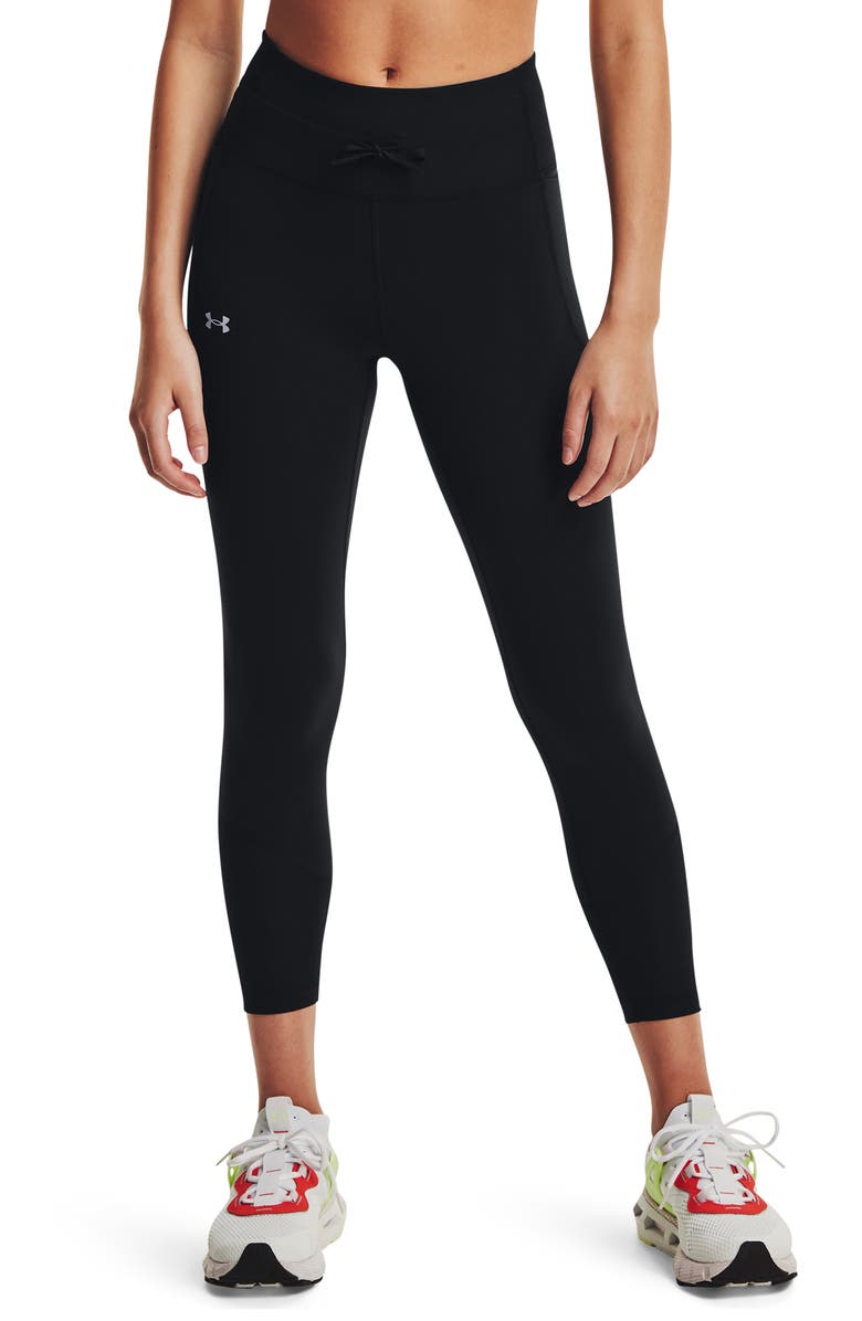 Under Armour Meridian Ribbed Waistband Performance Ankle Leggings, Main, color,