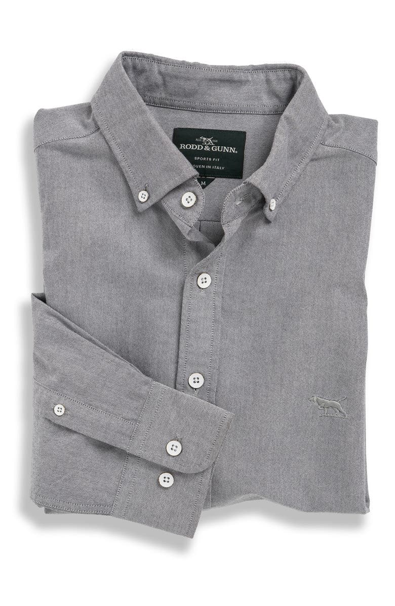 Rodd & Gunn North Island Solid Button-Down Shirt, Alternate, color, Tarmac