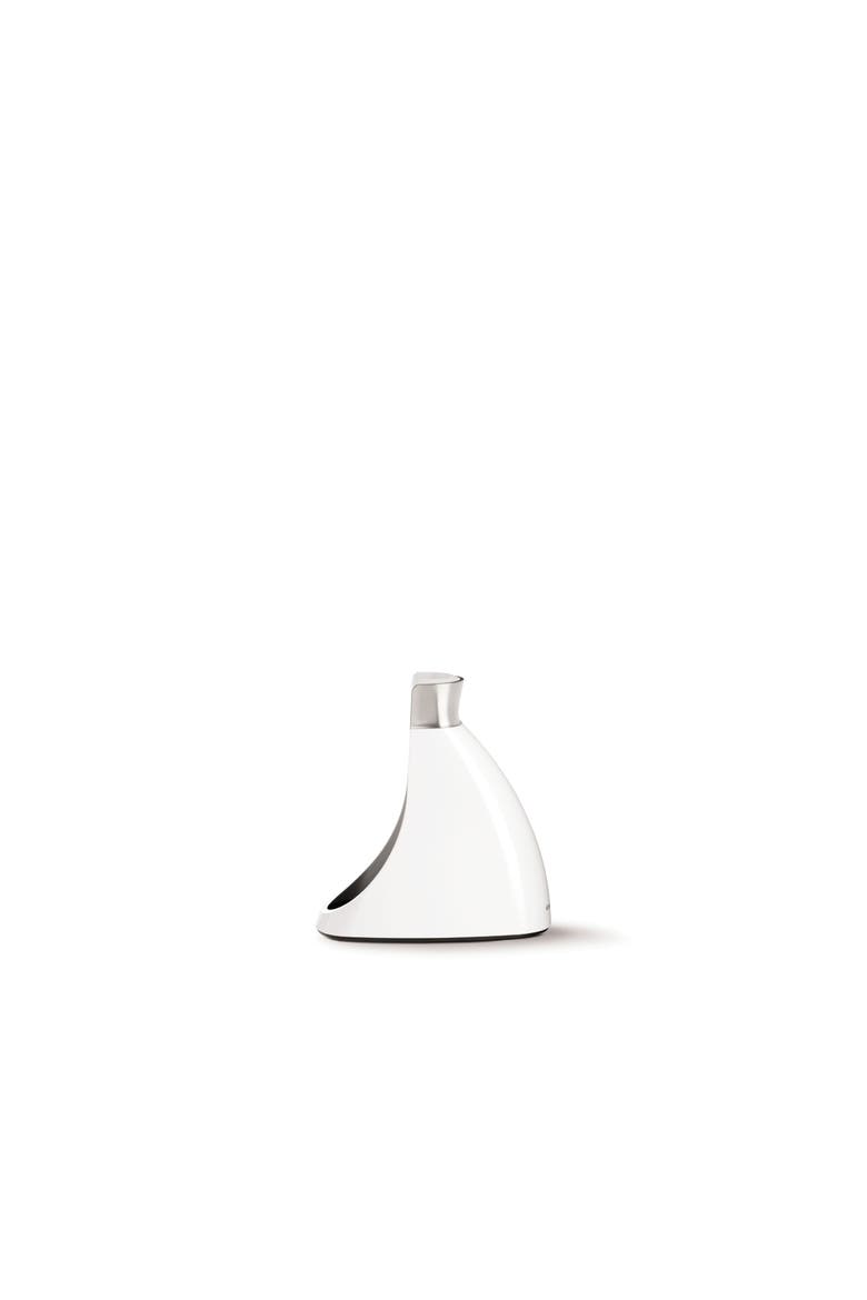 toilet brush + white plastic, Alternate, color, White