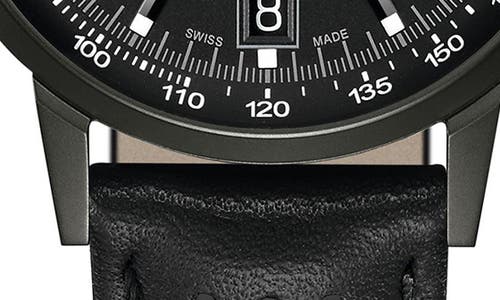 Hamilton American Classic Intramatic Leather Strap Watch, 40mm