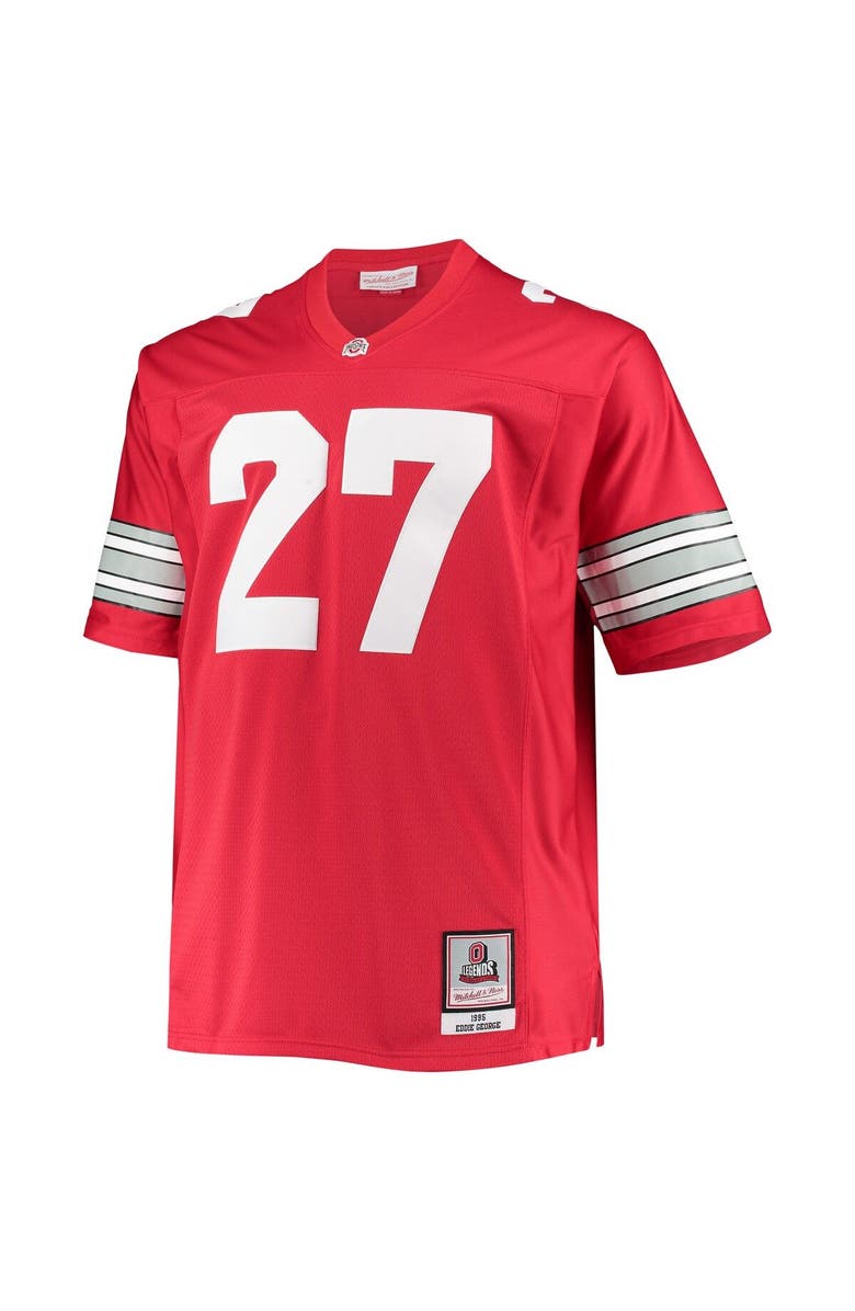 Mitchell & Ness Men's Mitchell & Ness Eddie George Scarlet Ohio State Buckeyes Big & Tall Legacy Alumni Jersey, Alternate, color,