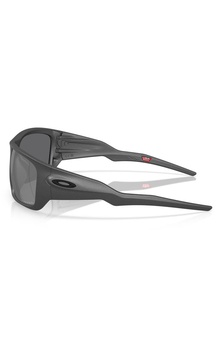 Oakley 60mm Prizm<sup>™</sup> Polarized Rectangular Sunglasses, Alternate, color, Grey
