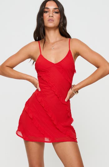 Lars Ruffle Trim Minidress