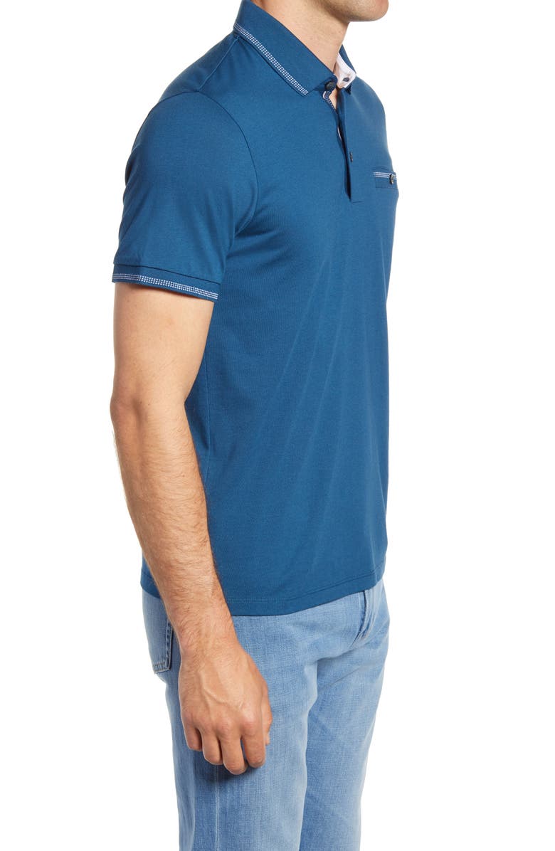 Ted Baker London Tortila Slim Fit Tipped Pocket Polo, Alternate, color,