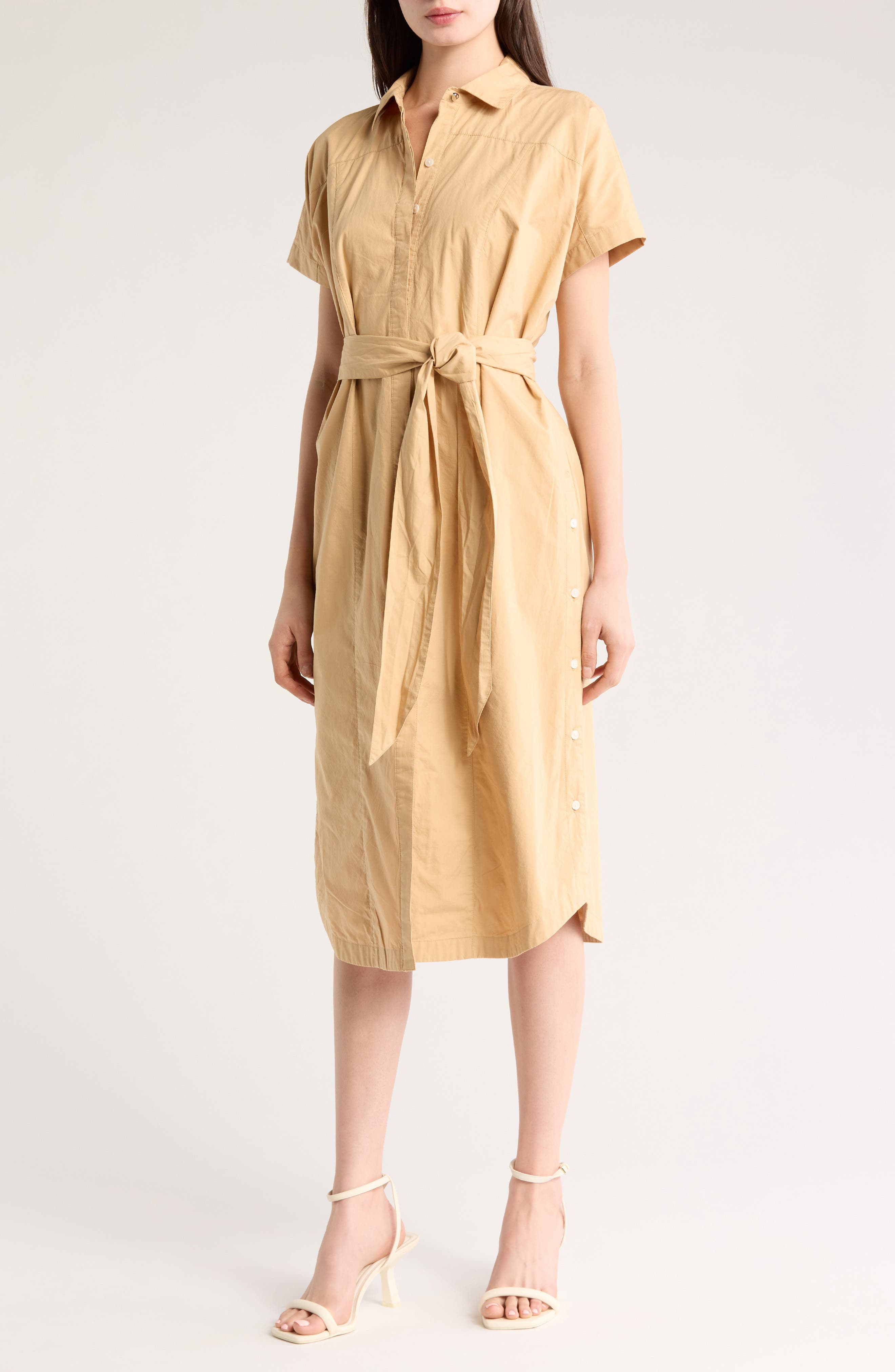 Derek Lam 10 Crosby Mikala Dolman Sleeve Belted Shirtdress