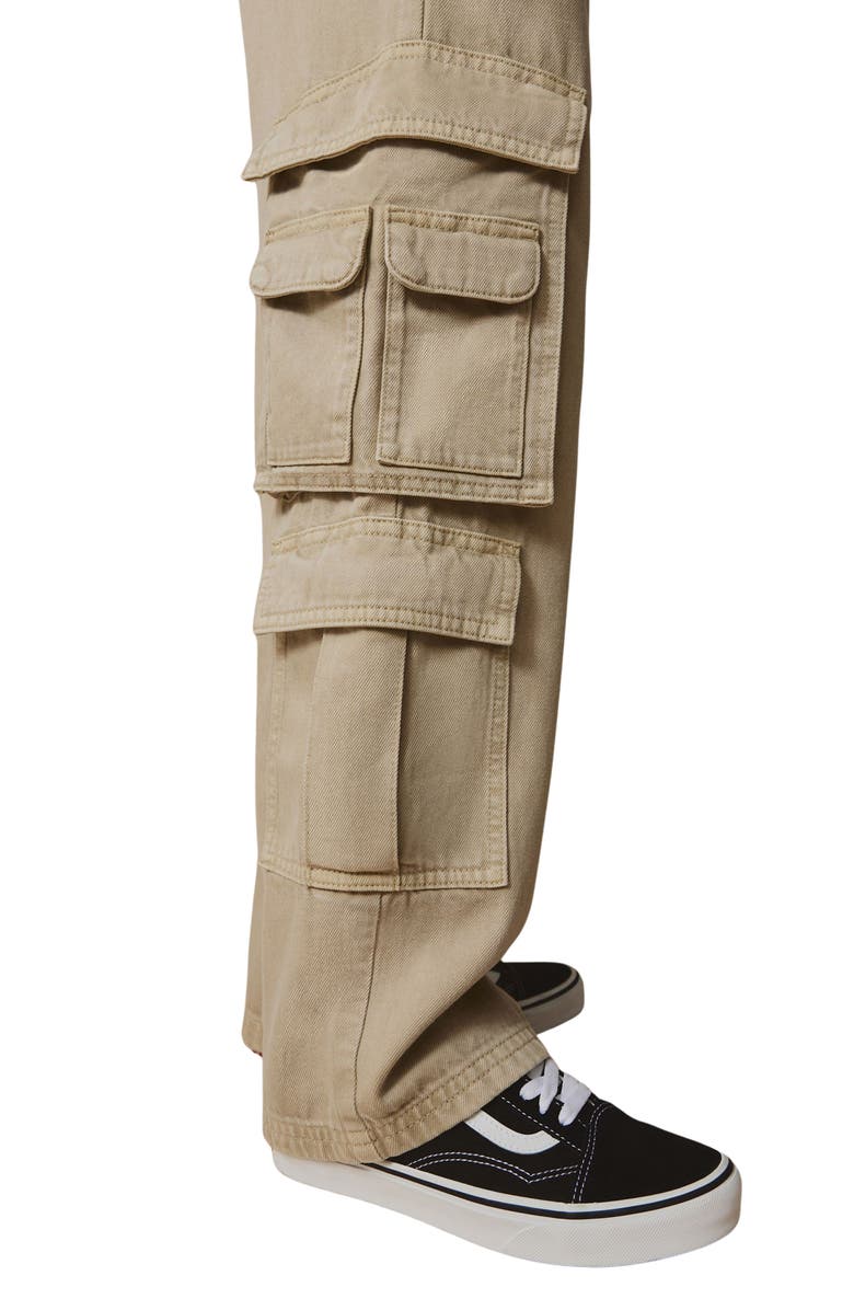 NEXT Kids' Utility Cargo Pocket Cotton Twill Pants, Alternate, color, Neutral