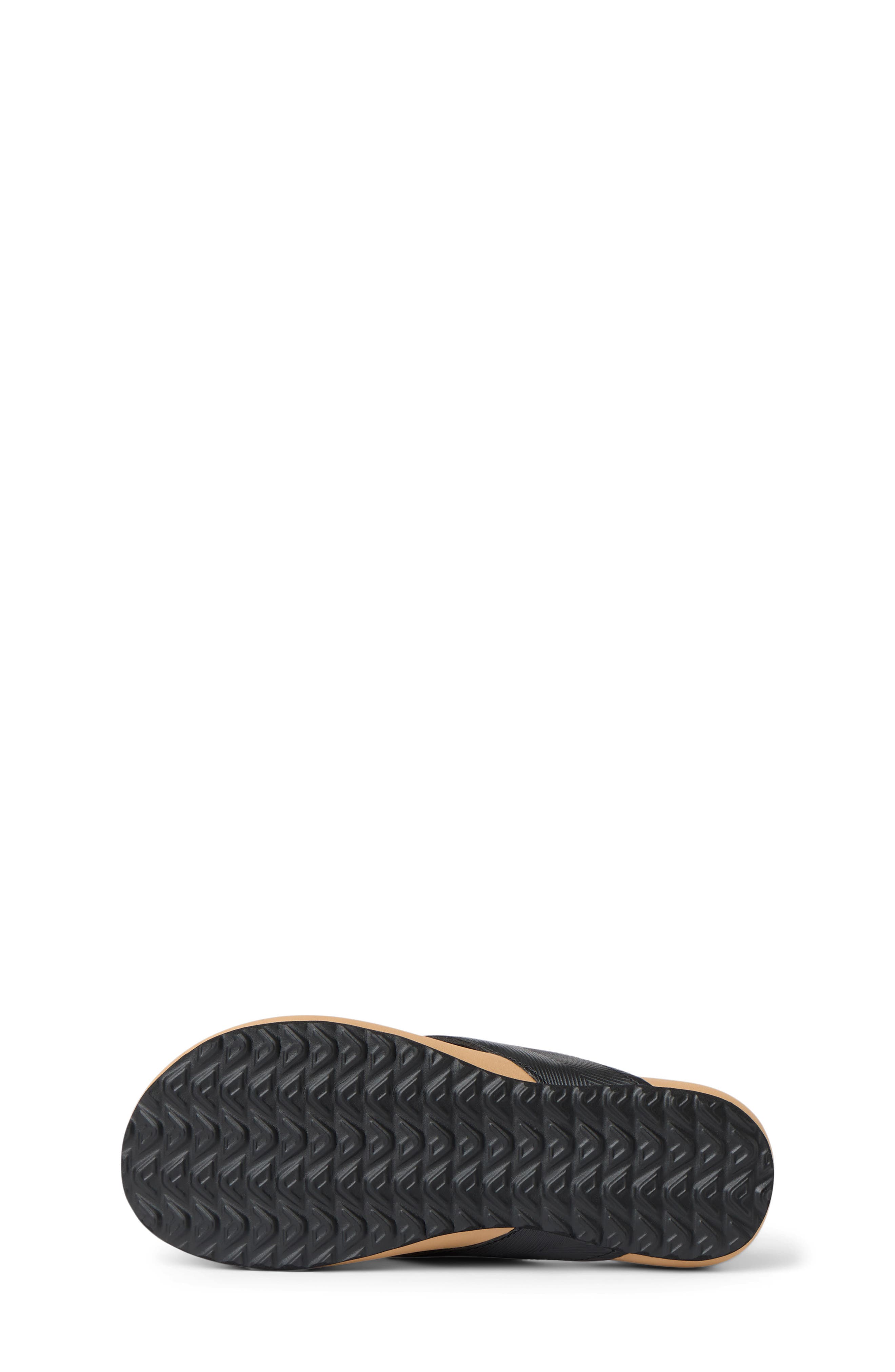 Reef Kids' Cushion Harmony Flip Flop, Alternate, color, Black/ Tan