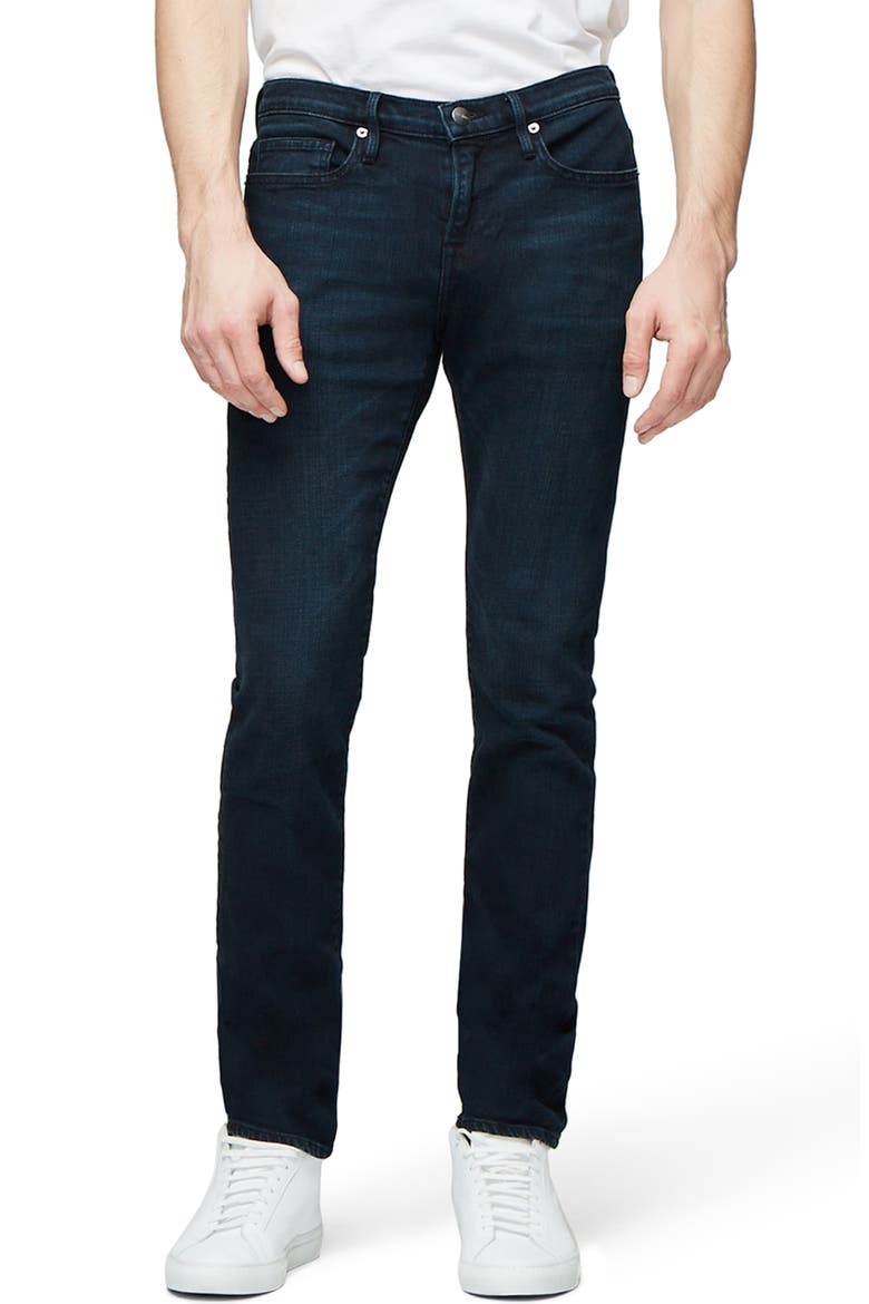L'Homme Skinny Fit Jeans, Main, color, PLACID