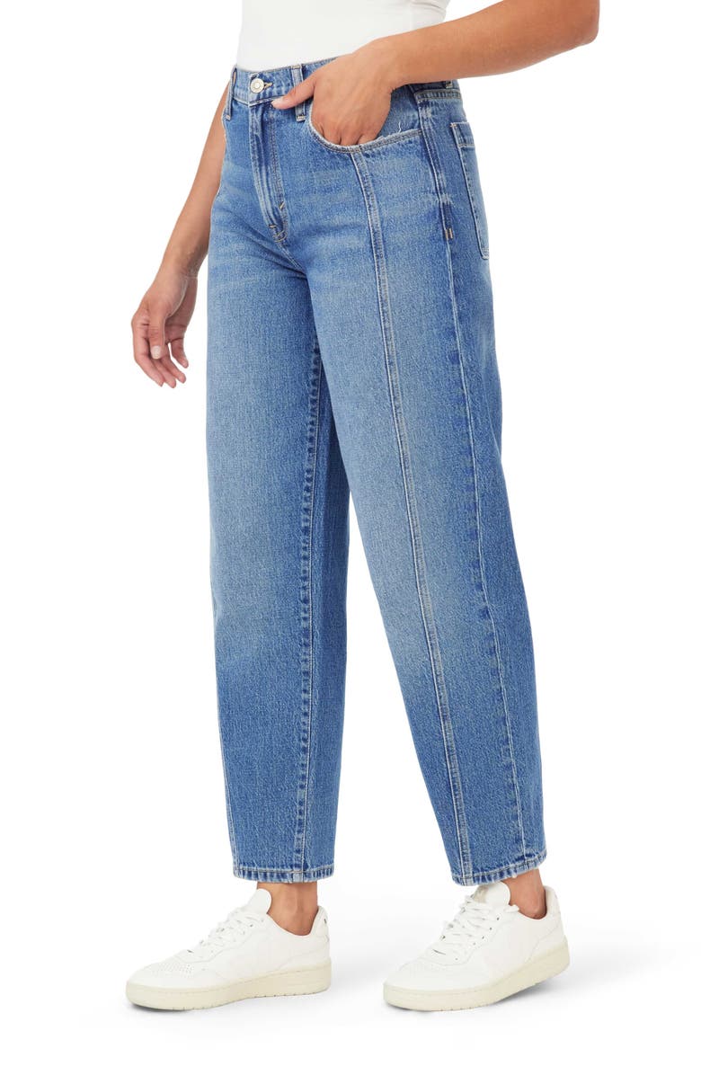 Kensie High Waist Ankle Barrel Leg Jeans, Alternate, color, Pippa