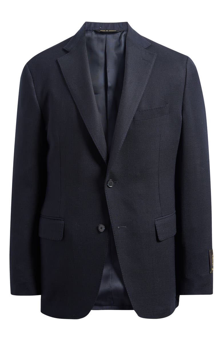 Heritage Gold Luxury Performance Stretch Wool Suit Separate Jacket, Alternate, color, Navy