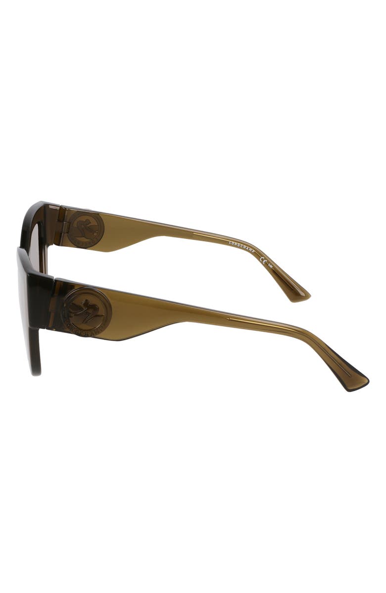 Longchamp 52mm Cat Eye Sunglasses, Alternate, color, Khaki