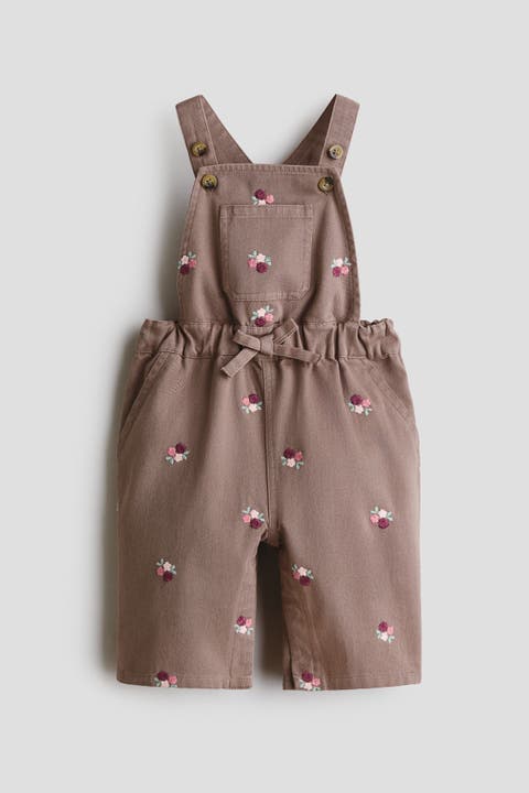 Overalls With Embroidered Details