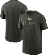 Nike Men's Nike Forest Green Baltimore Ravens 2025 Salute to Service Sideline Primary Edge Dri-FIT T-Shirt