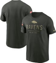 Nike Men's Nike Forest Green Baltimore Ravens 2025 Salute to Service Sideline Primary Edge Dri-FIT T-Shirt