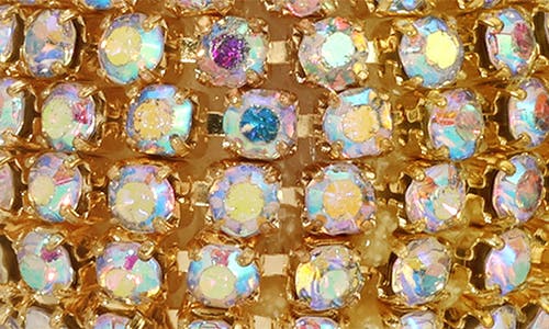 Eye Candy Los Angeles Feifei Cubic Zirconia Drop Earrings In Gold
