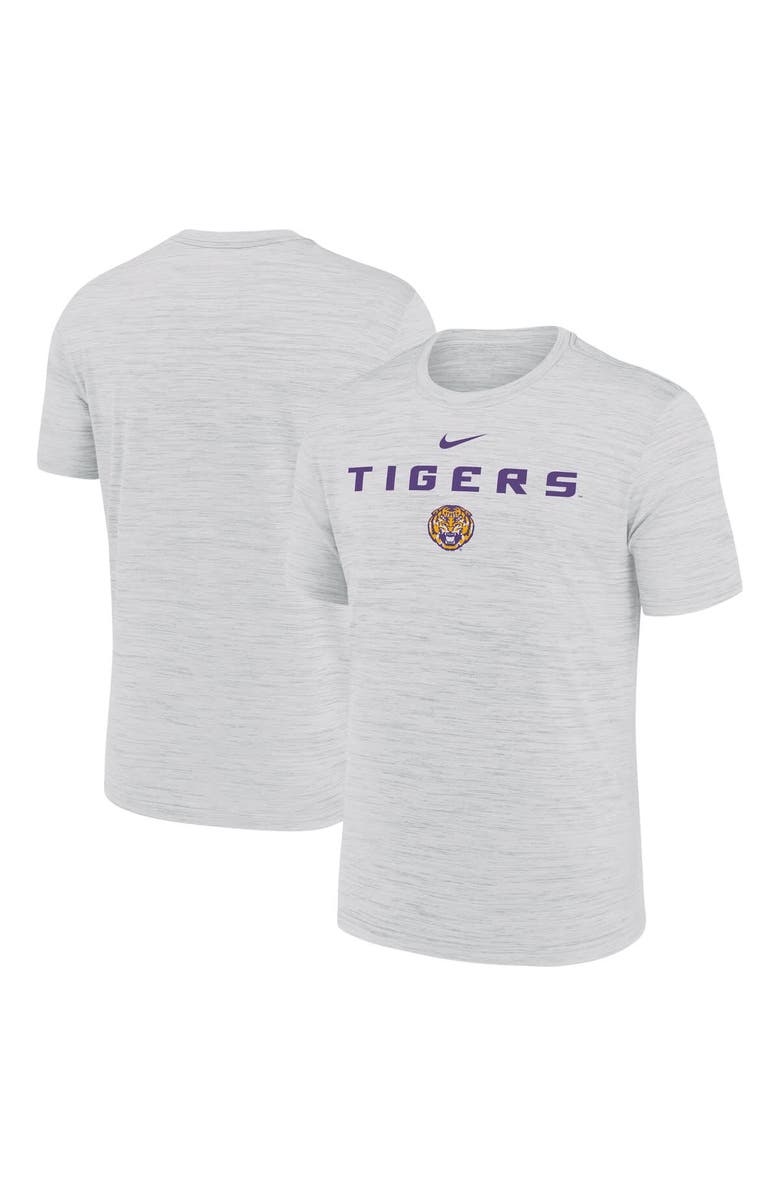 Nike Men's Nike Ash LSU Tigers 2025 Sideline Velocity Performance T-Shirt, Main, color, 