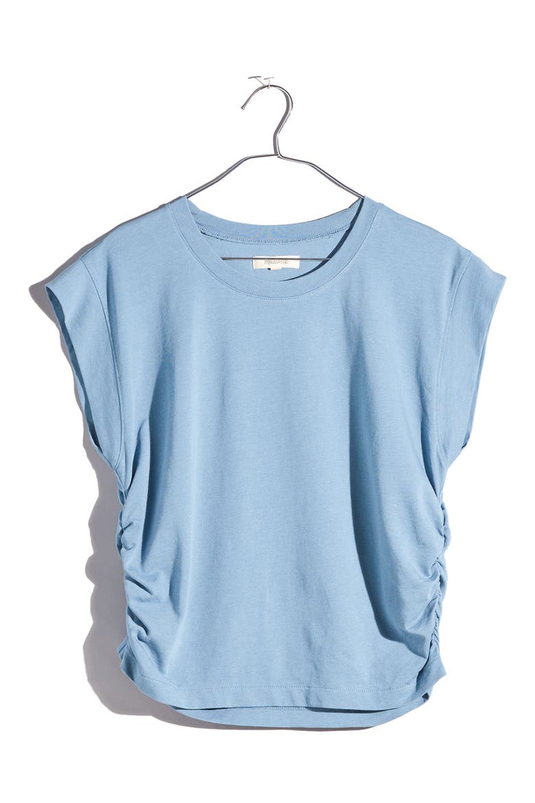 Side Cinch Muscle Tee, Alternate, color, TRANQUIL LAKE