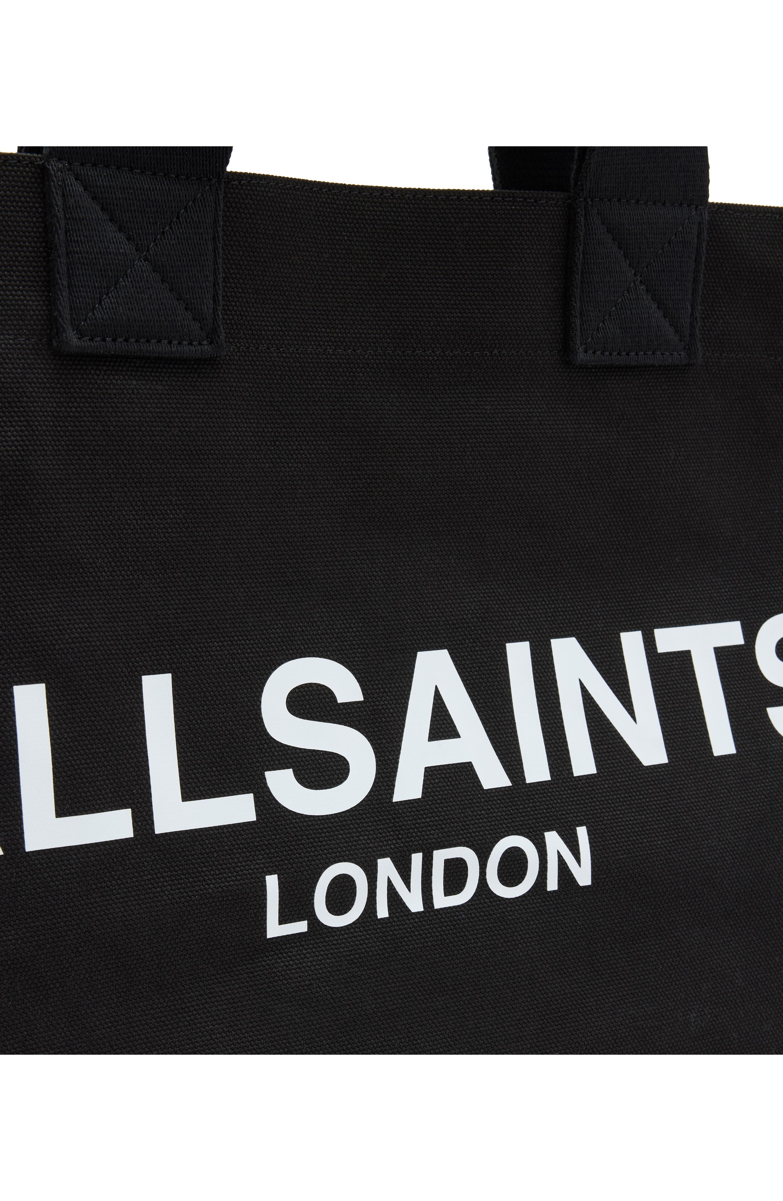 AllSaints Acari Tote Bag, Alternate, color, Black